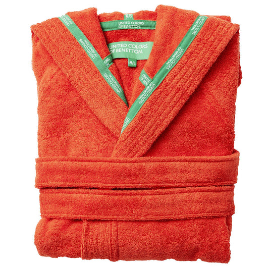 Albornoz Con Capucha L/xl 360gsm 100% Algodón Naranja Rainbow_0