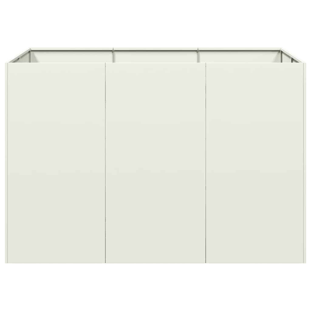 Jardinera Acero Blanco 120x80x80 Cm_3