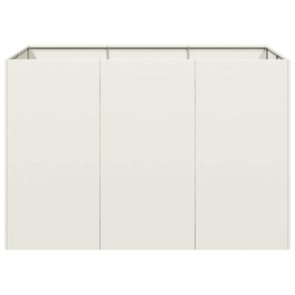 Jardinera Acero Blanco 120x80x80 Cm_3