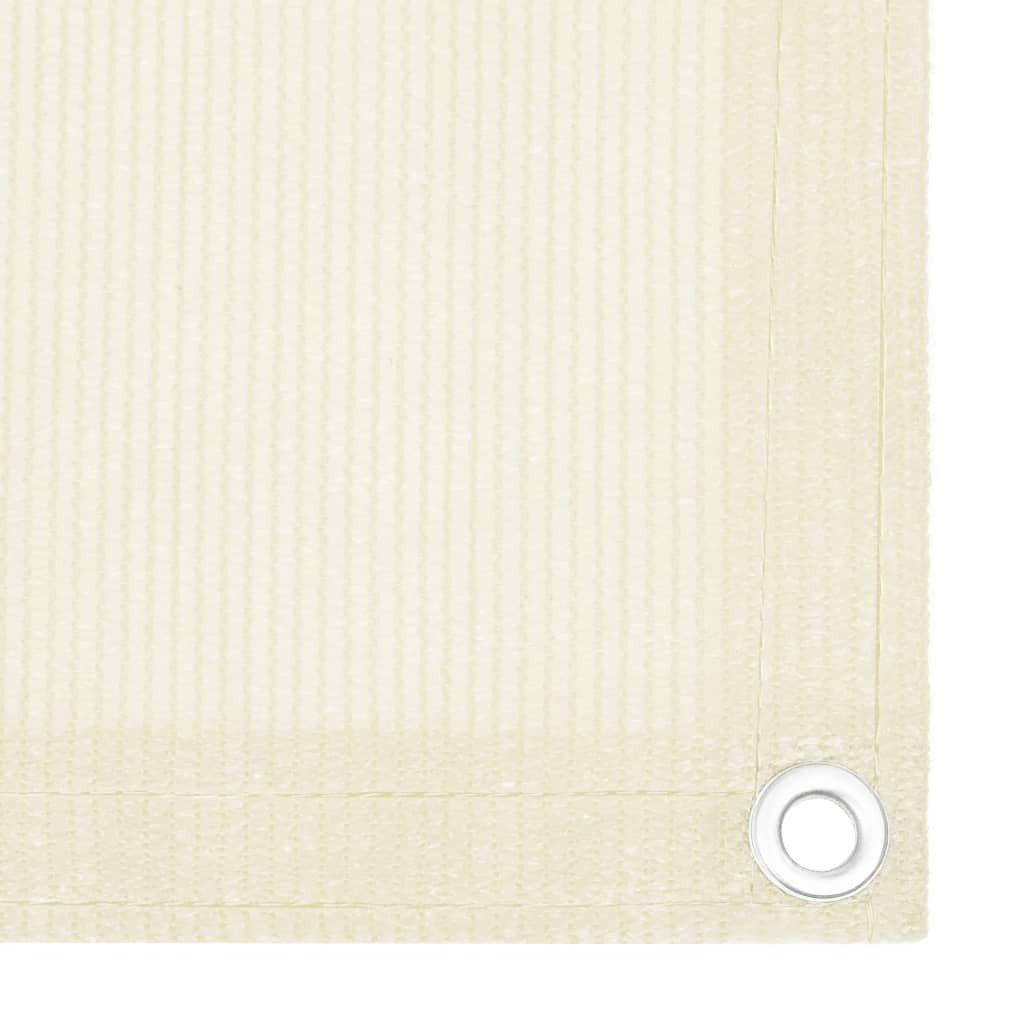 Vidaxl Toldo Para Balcón Hdpe Crema 120x600 Cm_1