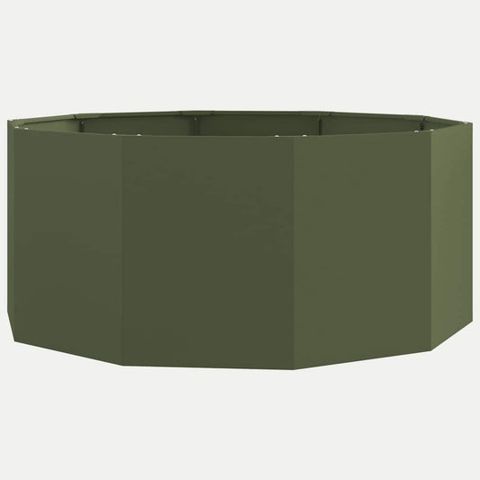 Jardinera Verde Oliva 120 X 120 X 50 Cm Acero_0