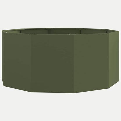 Jardinera Verde Oliva 120 X 120 X 50 Cm Acero_0