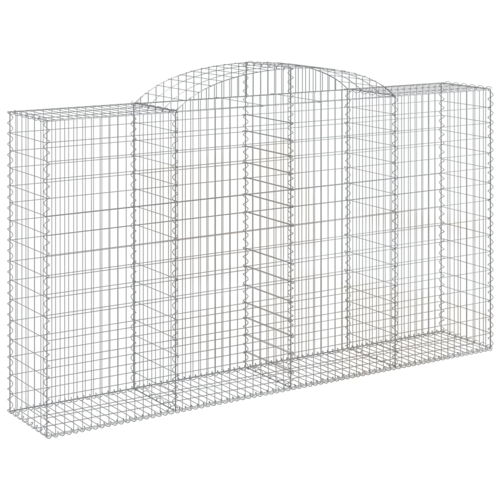 Cestas Gaviones 13 Uds Forma De Arco Hierro 300x50x160/180 Cm_2