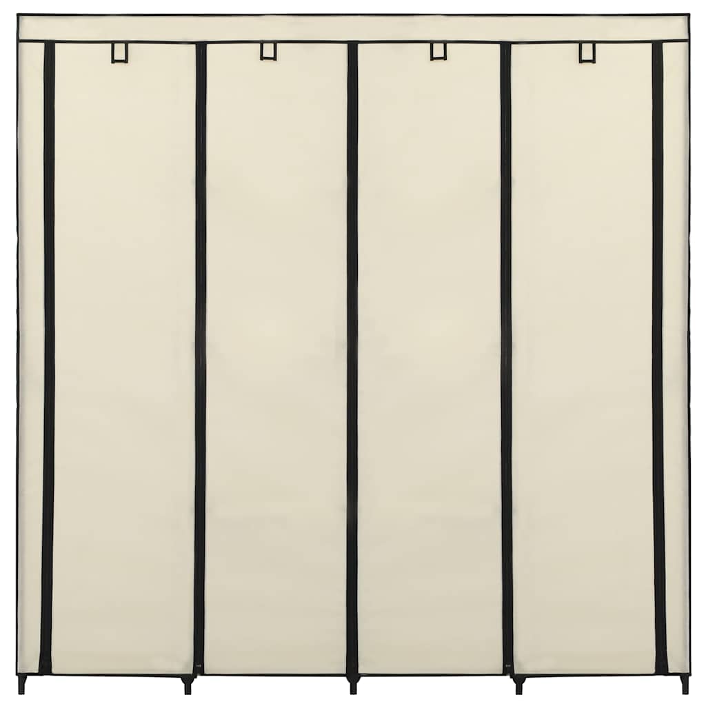 Armario Con 4 Compartimentos Color Crema 175x45x170 Cm_4