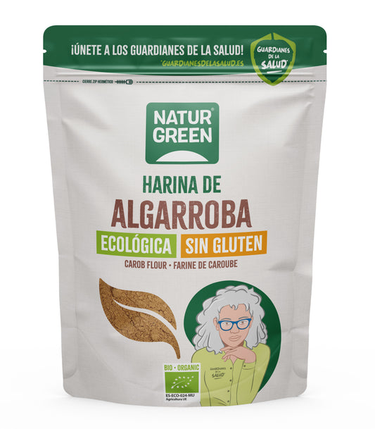 Harina de Algarroba Bio Sin Gluten NaturGreen 500 g
