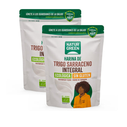 Pack 2 x Harina Trigo Sarraceno Integral Bio Sin Gluten NaturGreen 500 gr