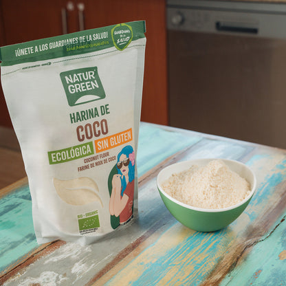 Harina de Coco Bio Sin gluten NaturGreen 500 g