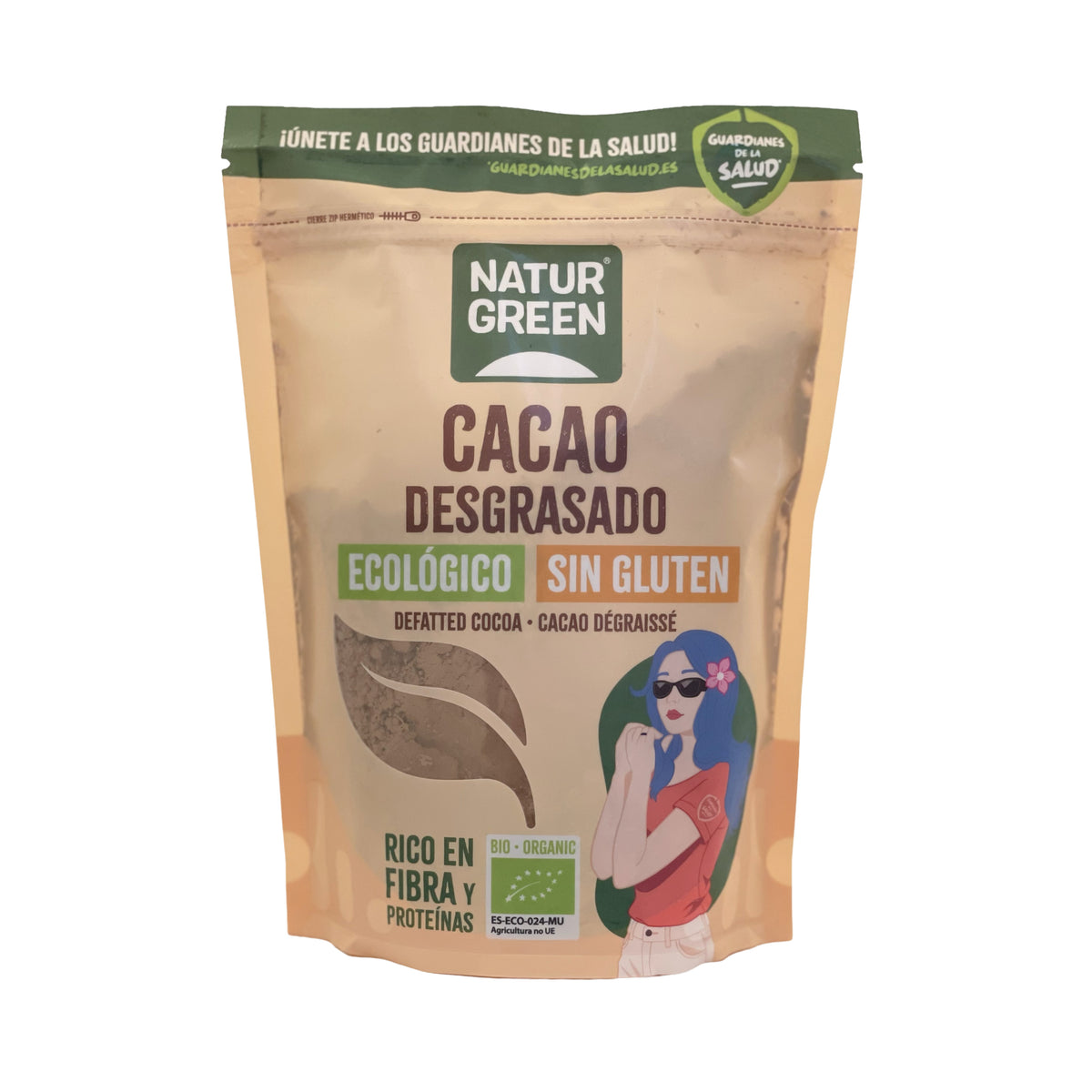 Cacao desgrasado Bio Naturgreen 225 g