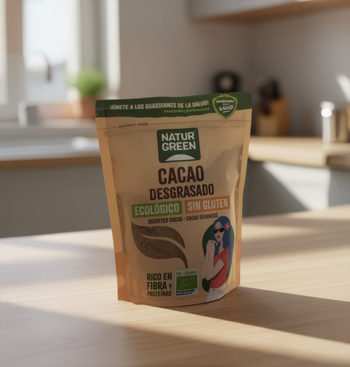 Cacao desgrasado Bio Naturgreen 225 g