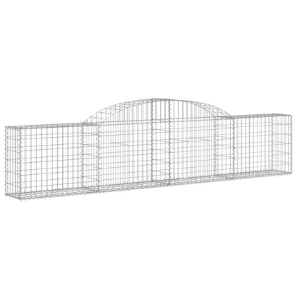 Cestas De Gaviones 2 Uds Forma De Arco Hierro 300x30x60/80 Cm_2