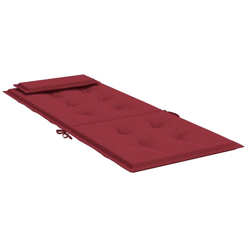 Vidaxl Cojines De Silla Con Respaldo Alto 4 Uds Tela Oxford Rojo Tinto_4