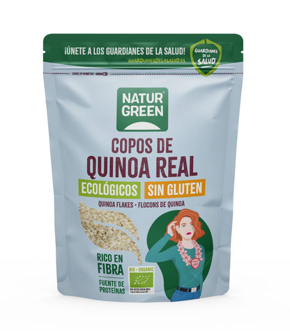 Copos de Quinoa real Bio Sin gluten NaturGreen 200 g