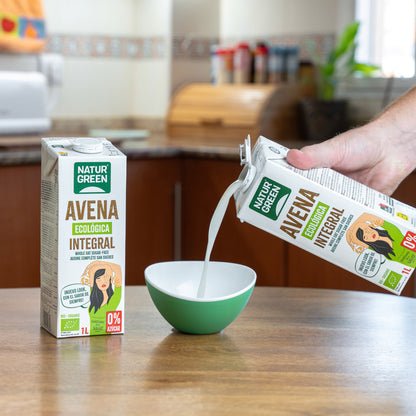 Bebida de Avena Integral 0% Azúcares Bio NaturGreen 1 L