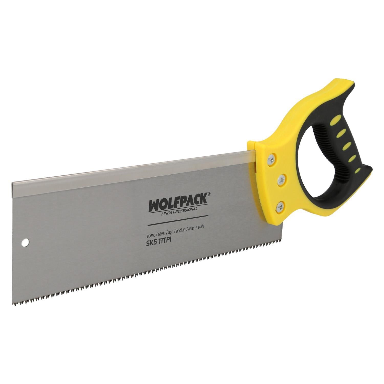 Serrucho Costilla Bimaterial 300 Mm / 12 Sierra Carpintero, Serrucho Carpinteria, Sierra Costilla, Sierra Madera, Plastico, Etc_0