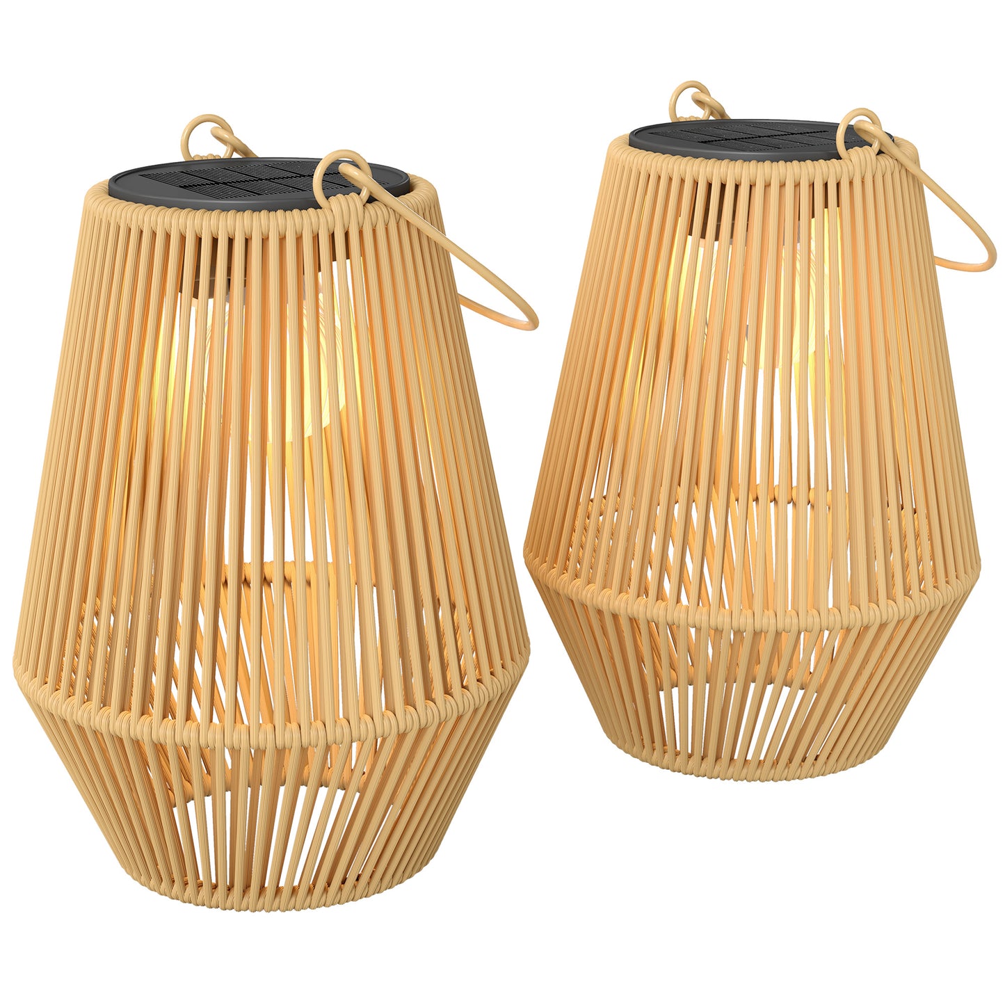 Outsunny Set De 2 Farolillos Solares Exterior_0