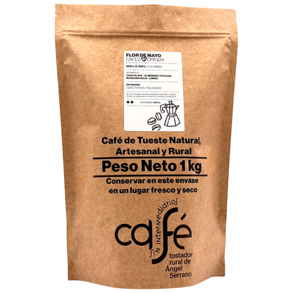Cafe Sin Intermediarios Café Colombia Flor De Mayo En Grano Para Italiana (moka) 1 Kg_0