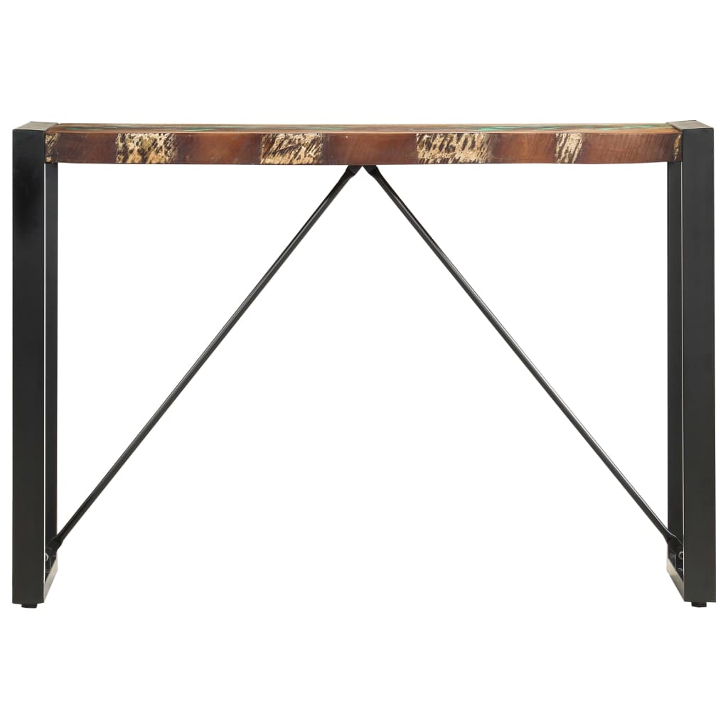 Mesa Consola De Madera Maciza Reciclada 110x35x76 Cm_0