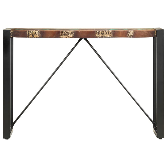 Mesa Consola De Madera Maciza Reciclada 110x35x76 Cm_0