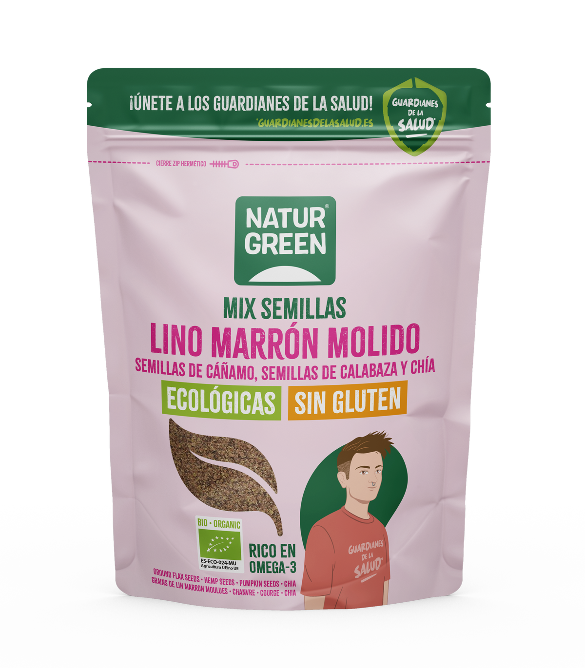 Semillas de lino, cáñamo, calabaza y chía Bio NaturGreen 150 gr