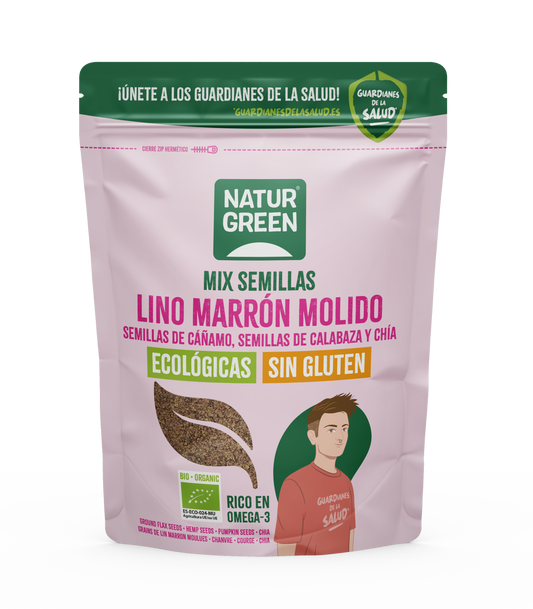 Semillas de lino, cáñamo, calabaza y chía Bio NaturGreen 150 gr