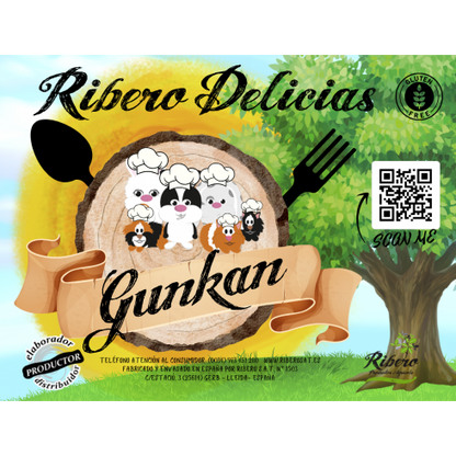 Gunkan de Calabaza y Zanahoria Ribero, Snack sushi para conejos y roedores