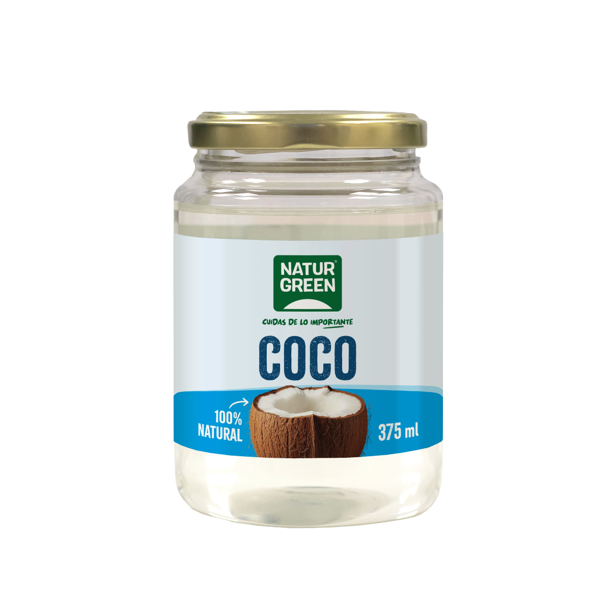 Grasa de coco Bio envase PET NaturGreen 375 ml