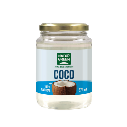 Grasa de coco Bio envase PET NaturGreen 375 ml