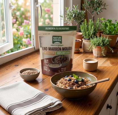 Semillas de Lino Marrón Molido NaturGreen 125 g