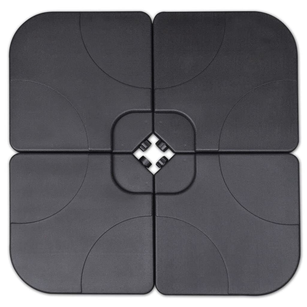 Vidaxl Sombrilla De Jardín Con Base Portátil Aluminio Verde_4
