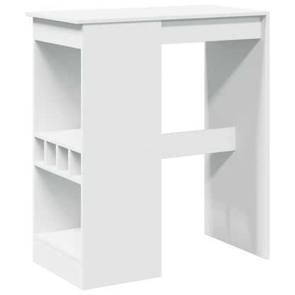 Mesa Alta Con Estantes Madera Ingeniería 90x47,5x103,5 Cm_0