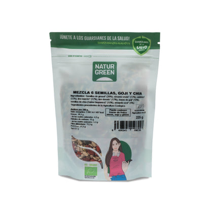 Mezcla 6 Semillas Ensalada Goji y Chía Bio NaturGreen 225 g