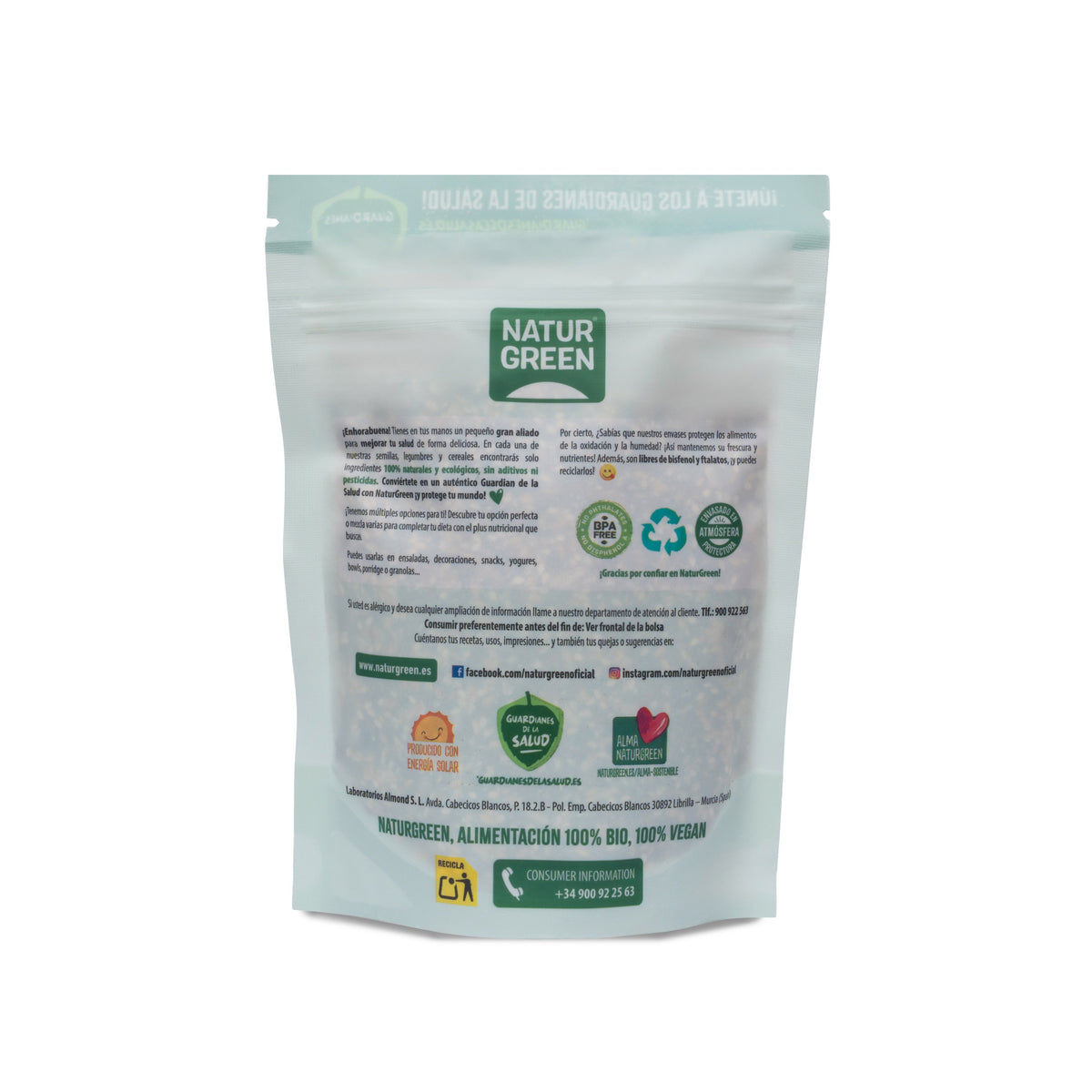 Mezcla 6 Semillas Ensalada Goji y Chía Bio NaturGreen 225 g