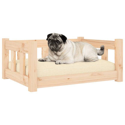 Cama Para Perros Madera Maciza De Pino 65,5x50,5x28 Cm / Vetonek_3