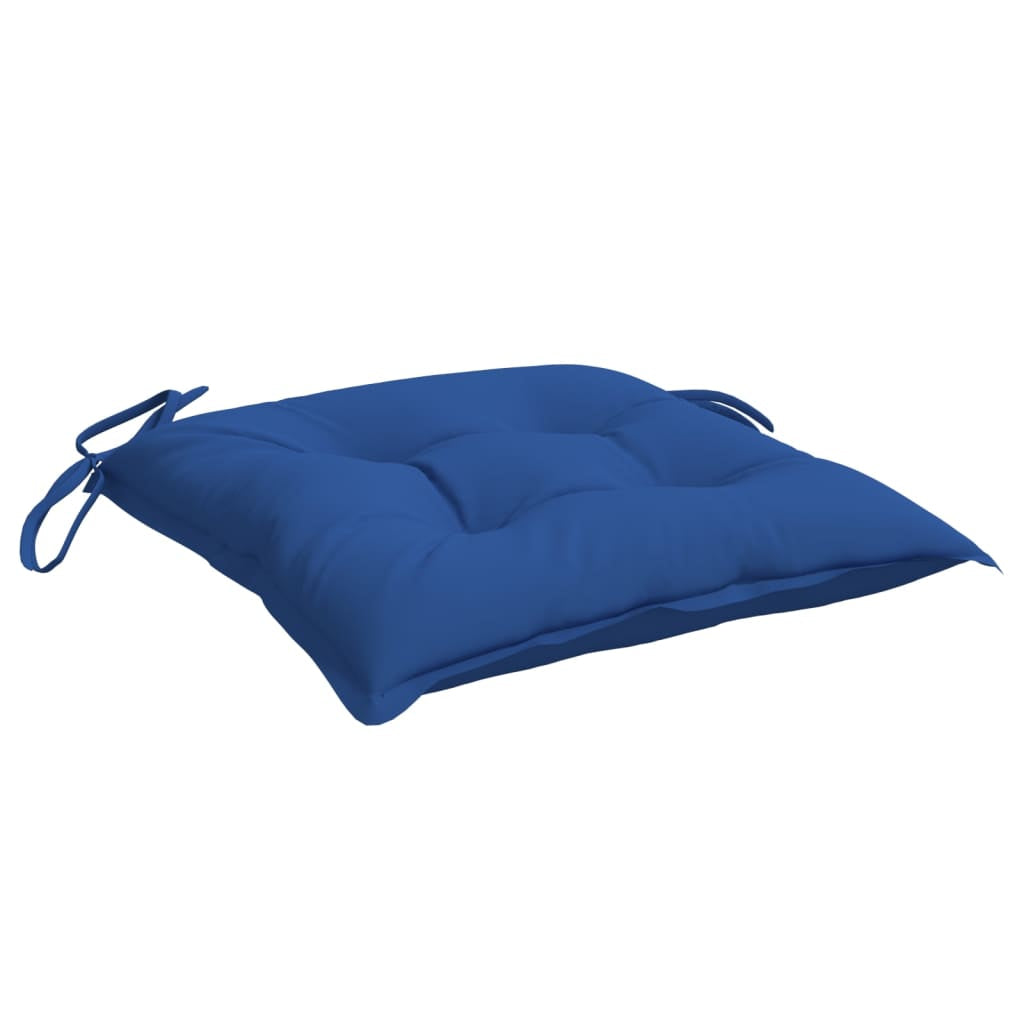 Vidaxl Cojines De Silla De Jardín 2 Uds Tela Oxford Azul 40x40x7 Cm_3