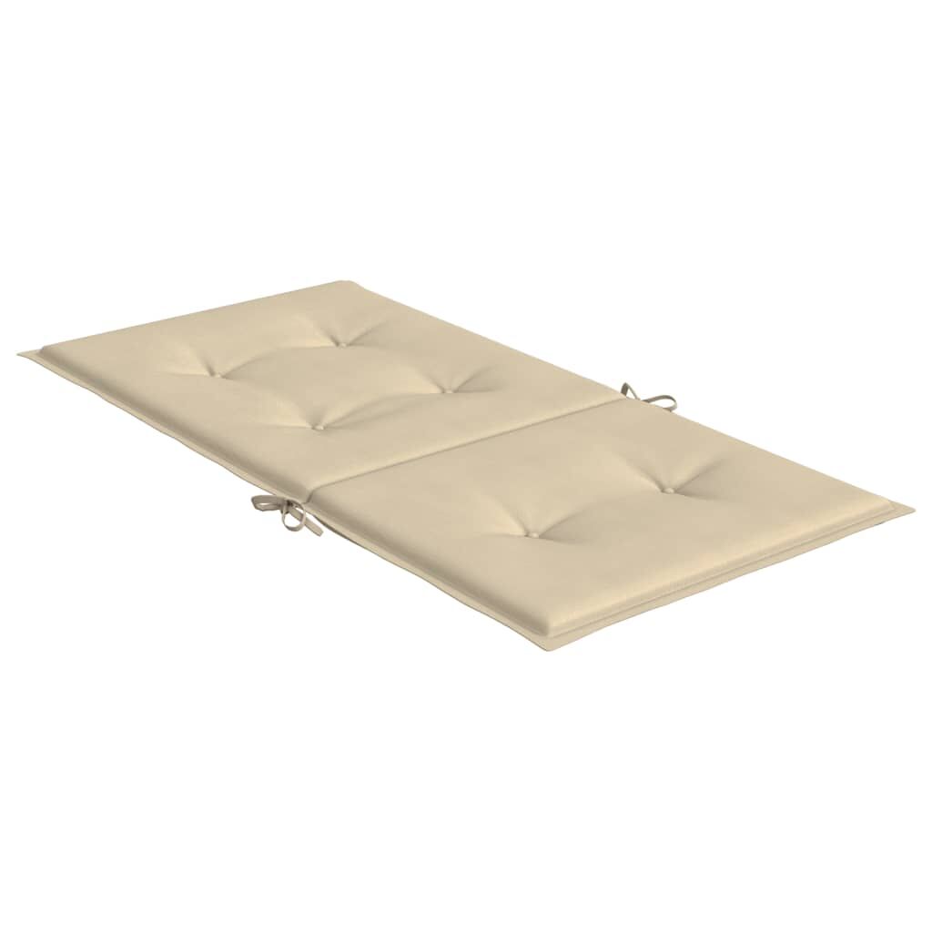 Vidaxl Cojín De Silla De Jardín Respaldo Bajo 6 Uds Tela Oxford Beige_4