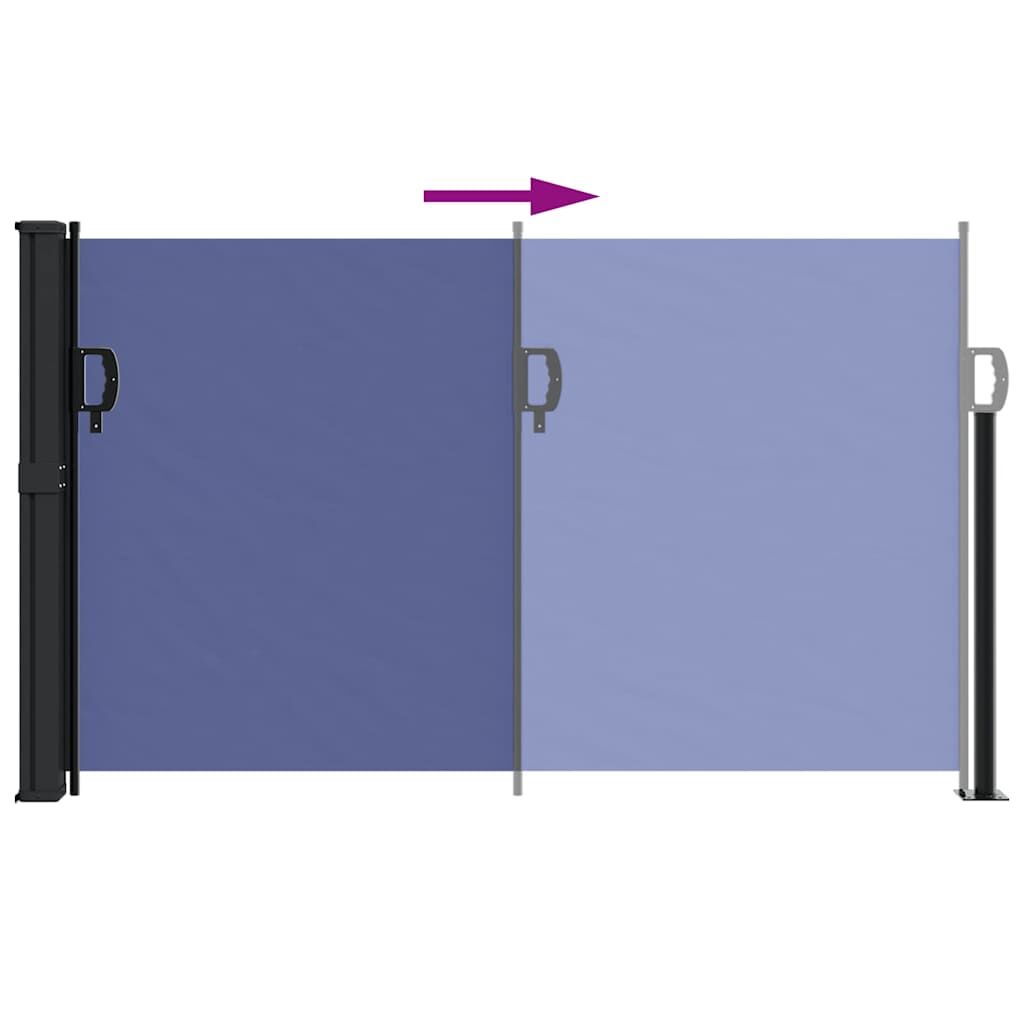 Vidaxl Toldo Lateral Retráctil Azul 117x300 Cm_4