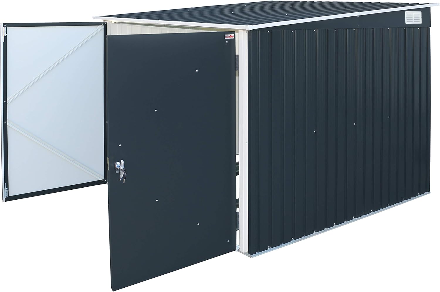 Guarda Bicicletas Duramax Metálico 203 X 202 X 162,5 Cm. Color Gris Antracita_4