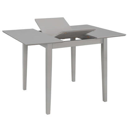 Mesa De Comedor Extensible Gris (80-120)x80x74 Cm Mdf_0