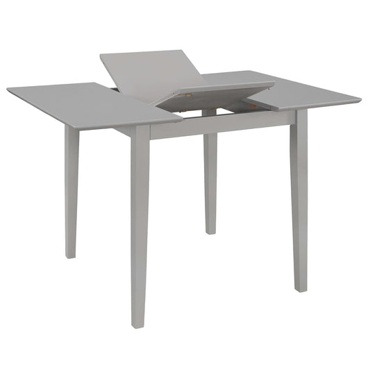 Mesa De Comedor Extensible Gris (80-120)x80x74 Cm Mdf_0