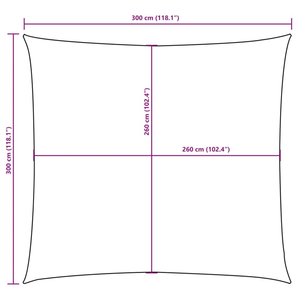 Vidaxl Toldo De Vela Cuadrado Tela Oxford Verde Oscuro 3x3 M_2