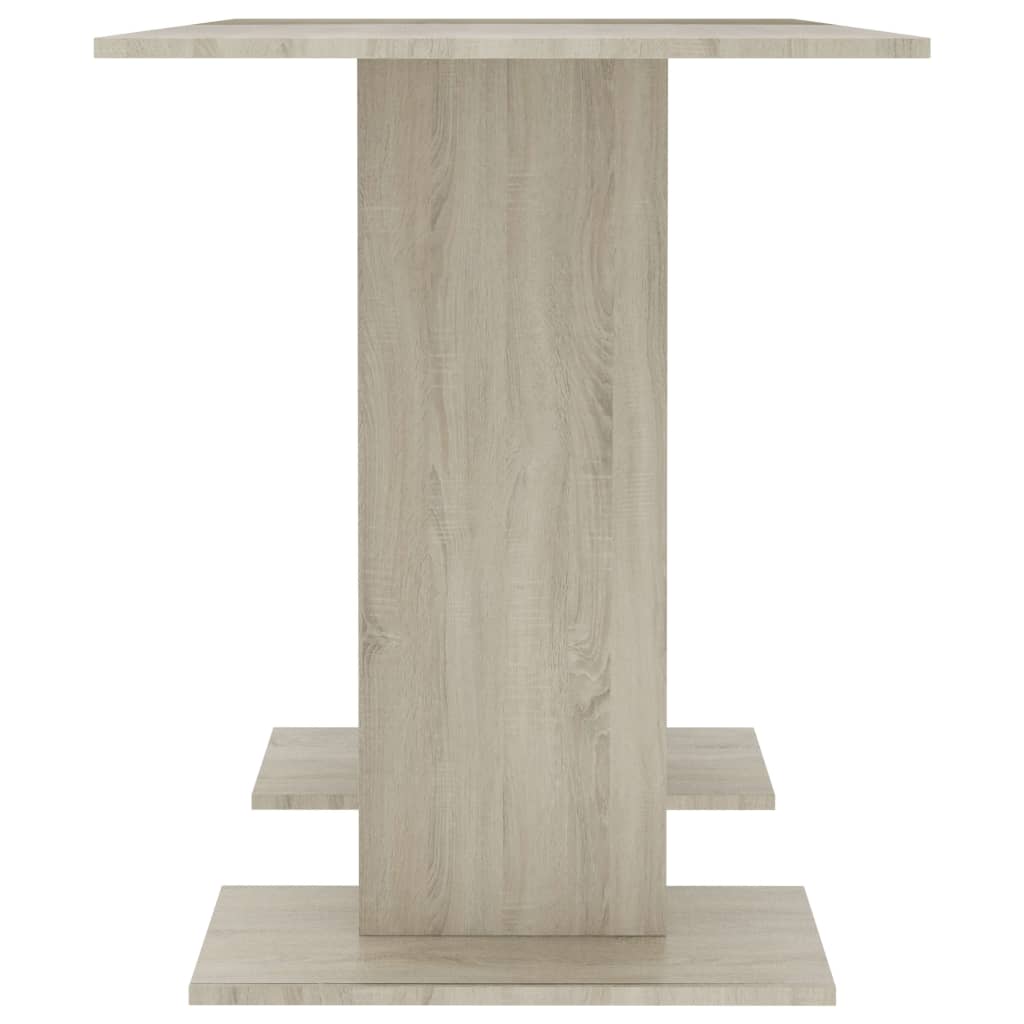 Mesa De Comedor Madera Contrachapada Roble Sonoma 110x60x75cm_2