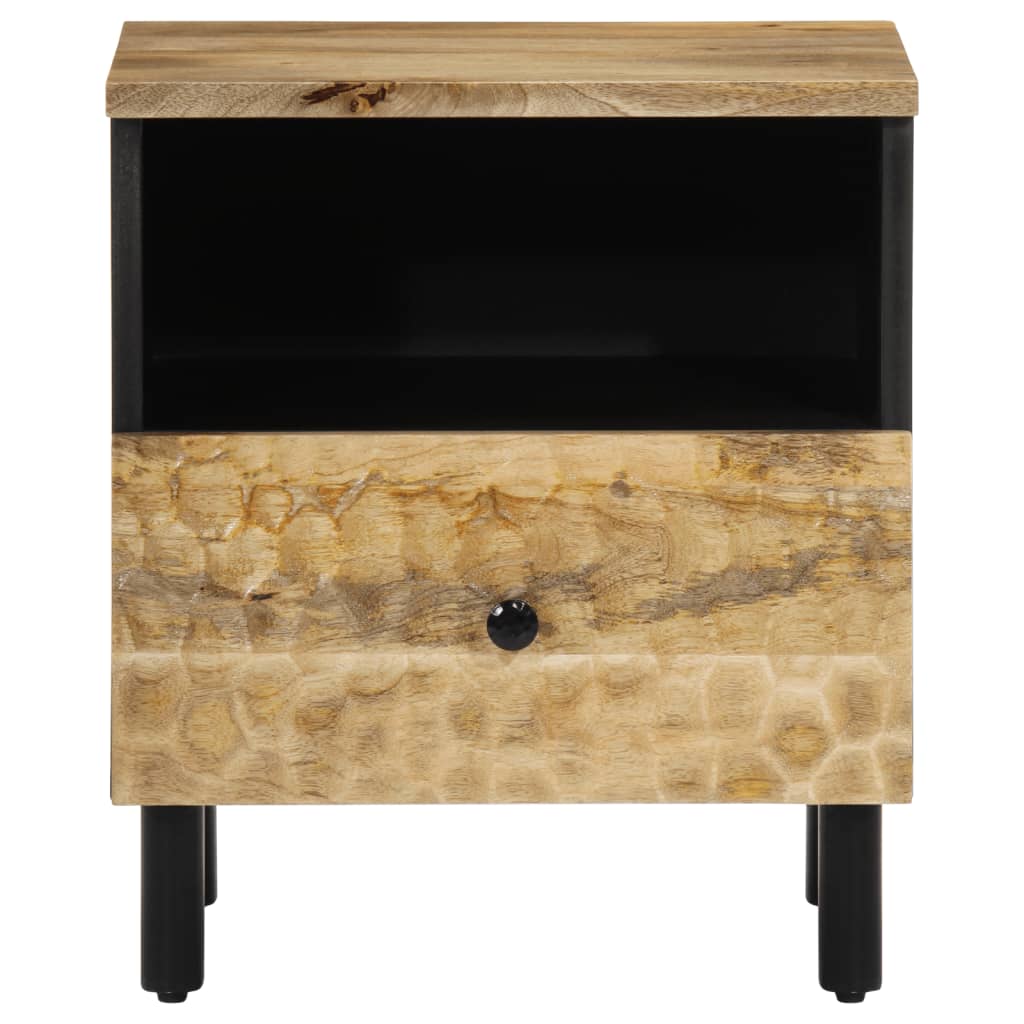 Mesitas De Noche 2 Uds Madera Maciza De Mango 40x33x46 Cm_2