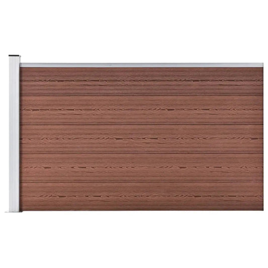 Valla De Jardín De Wpc Marrón 175x105 Cm / Vetonek_0