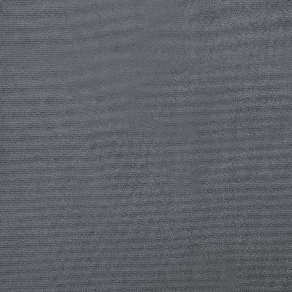 Cama Para Perros De Terciopelo Gris Oscuro 100x50x21 Cm / Vetonek_5