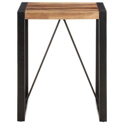 Mesa De Comedor Madera Maciza De Acacia 60x60x75 Cm_0