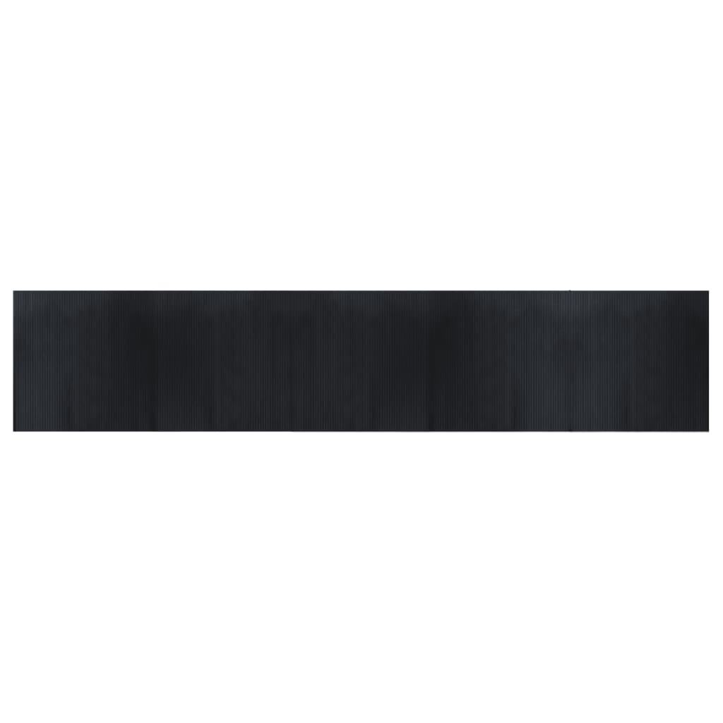 Alfombra Rectangular Bambú Negro 100x500 Cm / Vetonek_3
