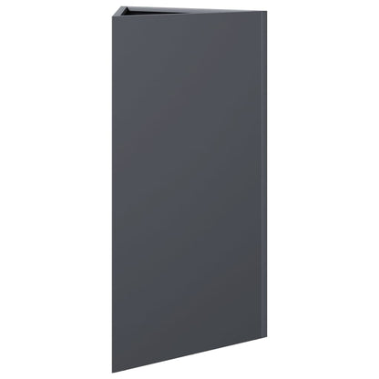 Jardinera Triangular Acero Gris Antracita 40x34,5x75 Cm_3