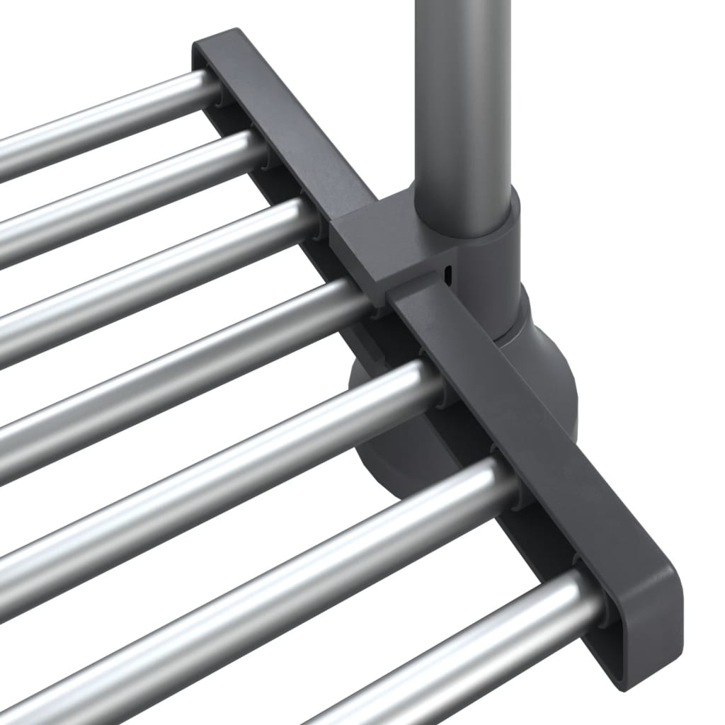 Vidaxl Estantería De Cocina Aluminio 50x25x(50-70) Cm_5