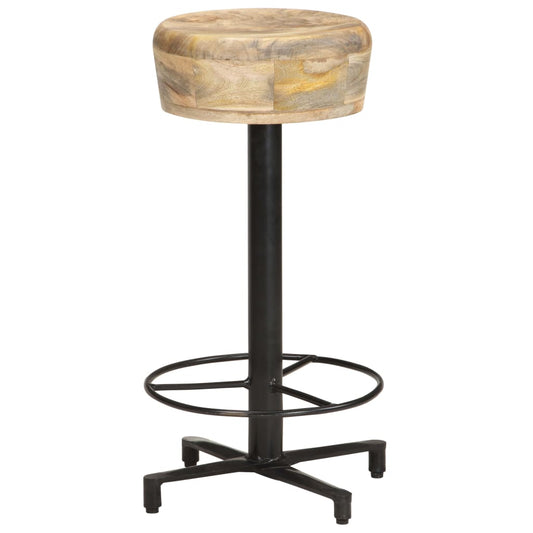 Taburetes De Cocina 2 Unidades Madera Maciza De Mango 66 Cm_0