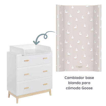 Cotton Color Cambiador Base Blanda Para Cómoda 70x47 Cm_2